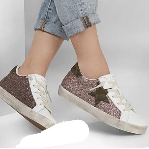 Sketchers signature star camu sneakers with sparkles - Picture 1 of 9